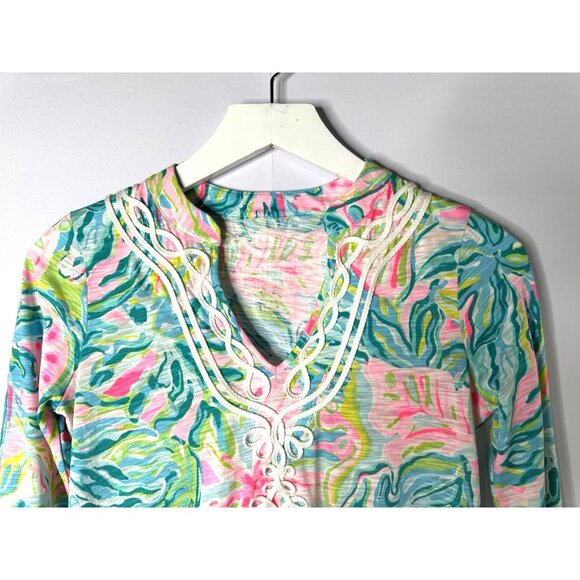 Lilly Pulitzer Kaia Knit Tunic One in a Melon Size XXS Beach Coastal Resortwear - Picture 2 of 10